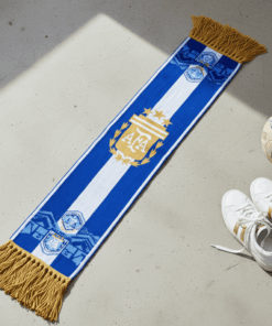 Global Soccer Event 2026 Argentina Scarf Blue Stripe Pattern