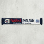 Global Soccer Event 2026 Panama Vs England Match Day Souvenir Football Scarf