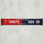 Global Soccer Event 2026 Turkey Vs USA Football Scarf Team Graphics