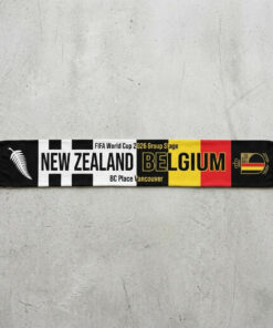 Global Soccer Event 2026 New Zealand Vs Belgium Football Scarf Team Graphics