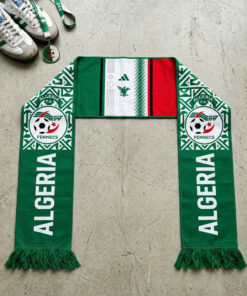 Global Soccer Event 2026 Algeria Scarf Central Team Text