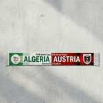 Global Soccer Event 2026 Algeria Vs Austria Football Scarf Vibrant National Colors