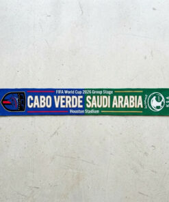 Global Soccer Event 2026 Cabo Verde Vs Saudi Arabia Football Scarf Split Design