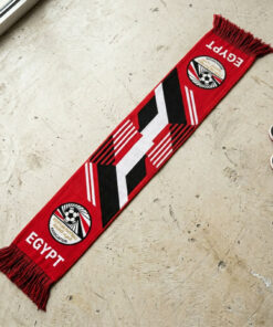Global Soccer Event 2026 Egypt Scarf Unique Knitted Pattern