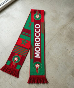 Morocco Scarf Global Soccer Event 2026 Modern Team Morocco Fan Apparel