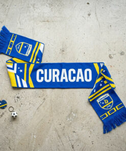 Global Soccer Event 2026 Curaçao Scarf Bold Stripe Design
