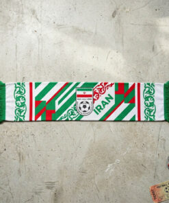 Global Soccer Event 2026 Iran Scarf Modern Graphic Art