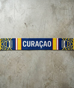 Global Soccer Event 2026 Curaçao Scarf Knitted Texture Detail