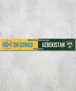 Global Soccer Event 2026 Congo DR Vs Uzbekistan Football Scarf Bold Typography Print
