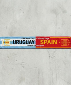 Global Soccer Event 2026 Uruguay Vs Spain Football Scarf Bold Print
