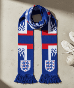 Global Soccer Event 2026 England Scarf Mixed Pattern Blocks