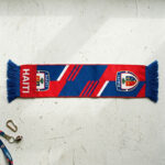 Global Soccer Event 2026 Haiti Scarf Vibrant Red Blue