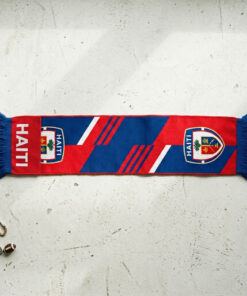 Global Soccer Event 2026 Haiti Scarf Vibrant Red Blue