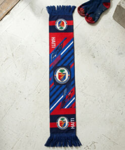 Global Soccer Event 2026 Haiti Scarf Classic Knitted Style