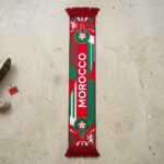Morocco Scarf Global Soccer Event 2026 High Quality Knit Texture Support