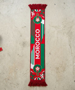 Morocco Scarf Global Soccer Event 2026 High Quality Knit Texture Support