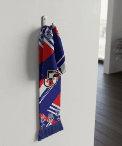 Japan Scarf Global Soccer Event 2026 Bold Stripe Hatch Pattern