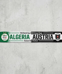 Global Soccer Event 2026 Algeria Vs Austria Football Scarf Iconic Fan Apparel