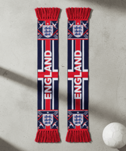 Global Soccer Event 2026 England Scarf Graphic Line Art