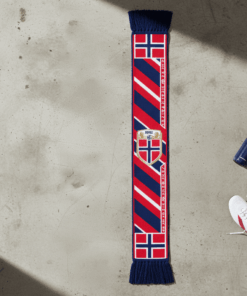 Norway Scarf Global Soccer Event 2026 Detailed Embroidered Crest Panel