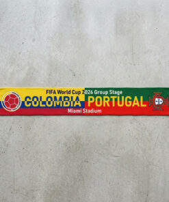 Global Soccer Event 2026 Colombia Vs Portugal Football Scarf Split Design Fringe