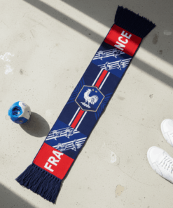 Global Soccer Event 2026 France Scarf Bold Red Block