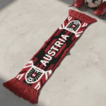 Global Soccer Event 2026 Austria Scarf Fringed Knit End