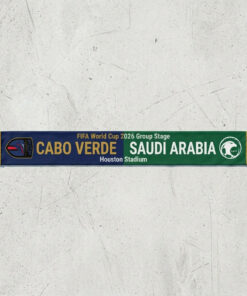 Global Soccer Event 2026 Cabo Verde Vs Saudi Arabia Football Scarf Nation Shields