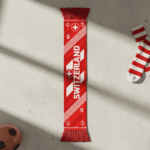 Switzerland Scarf Global Soccer Event 2026 Unique Alpine Peaks And National Emblem