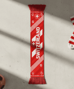 Switzerland Scarf Global Soccer Event 2026 Unique Alpine Peaks And National Emblem