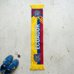 Global Soccer Event 2026 Ecuador Scarf Traditional Knitted Texture