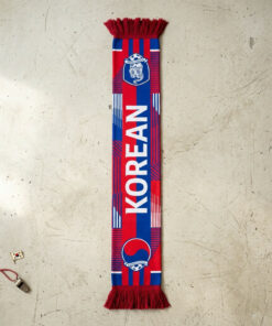 South Korea Scarf Global Soccer Event 2026 With Powerful Central Korean Text