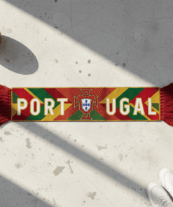 Portugal Scarf Global Soccer Event 2026 Highlighting National Flag Colors
