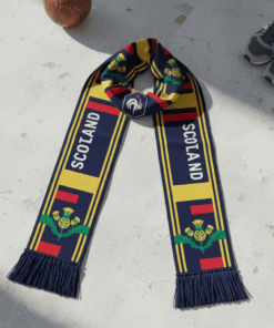 Scotland Scarf Global Soccer Event 2026 With Unique Split Front Graphic Design