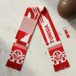 Tunisia Scarf Global Soccer Event 2026 Soccer Fan Merchandise With Clean Typography