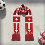 Switzerland Scarf Global Soccer Event 2026 Highlighting Central Snowy Mountain Design