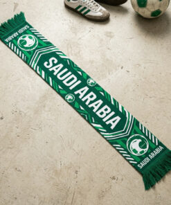 Saudi Arabia Scarf Global Soccer Event 2026 Authentic Team Wordmark Text