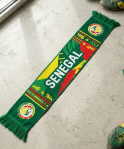Senegal Scarf Global Soccer Event 2026 National Colors Print