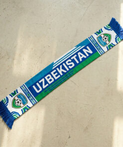Uzbekistan Scarf Global Soccer Event 2026 Premium Knit With Official UFF Logo
