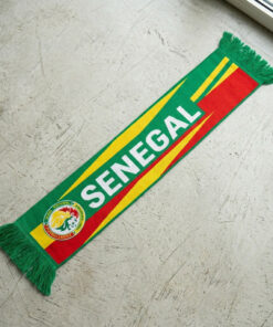 Senegal Scarf Global Soccer Event 2026 Bold Pan-African Stripe Pattern