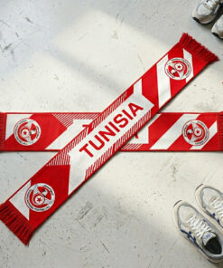 Tunisia Scarf Global Soccer Event 2026 Premium Knit Scarf With National Team Crest