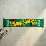 Senegal Scarf Global Soccer Event 2026 Traditional Green Knit With Tassels