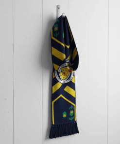 Scotland Scarf Global Soccer Event 2026 Geometric Color Block And Stripe Pattern