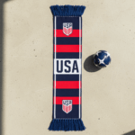 USA Scarf Global Soccer Event 2026 Double Sided Graphic With Shield Logo Accents
