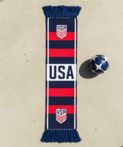 USA Scarf Global Soccer Event 2026 Double Sided Graphic With Shield Logo Accents