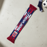 Norway Scarf Global Soccer Event 2026 With Intricate Lion Crest Design