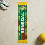 Senegal Scarf Global Soccer Event 2026 Detailed Heritage Emblem Style
