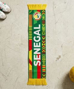 Senegal Scarf Global Soccer Event 2026 Detailed Heritage Emblem Style