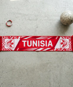 Tunisia Scarf Global Soccer Event 2026 Athletic Knit Scarf In The National Red-And-White