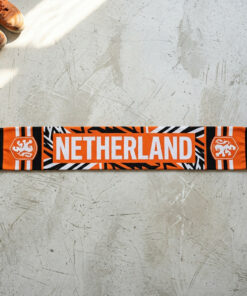 Netherlands Scarf Global Soccer Event 2026 With Classic Orange Fringed Tassels